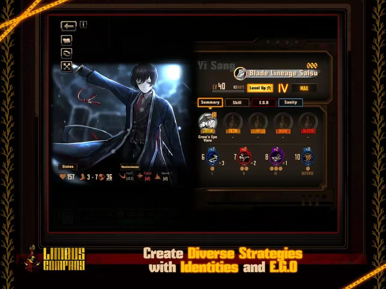【国际服】【英文版】边狱巴士Limbus company【策略冒险】